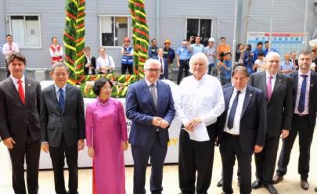 Deutsches Haus Ho Chi Minh City is celebrating its official topping out ceremony in the presence of the Federal Minister of Foreign Affairs Dr. Frank-Walter Steinmeier