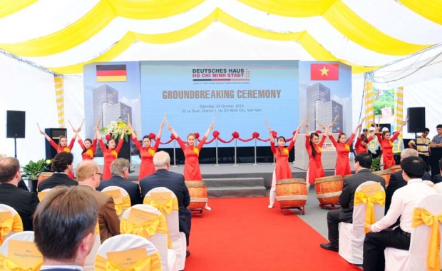 Groundbreaking ceremony of Deutsches Haus Ho Chi Minh Stadt on the 24th October 2015