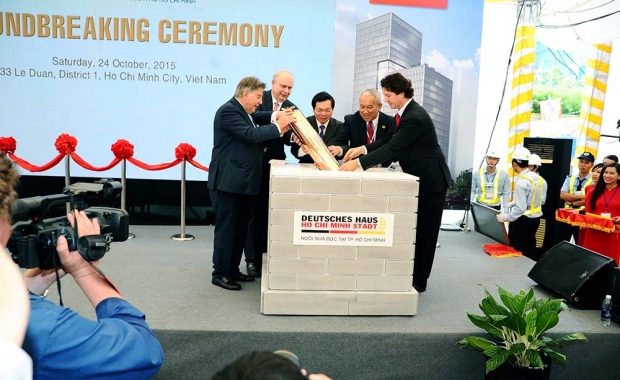 Groundbreaking ceremony of Deutsches Haus Ho Chi Minh Stadt on the 24th October 2015